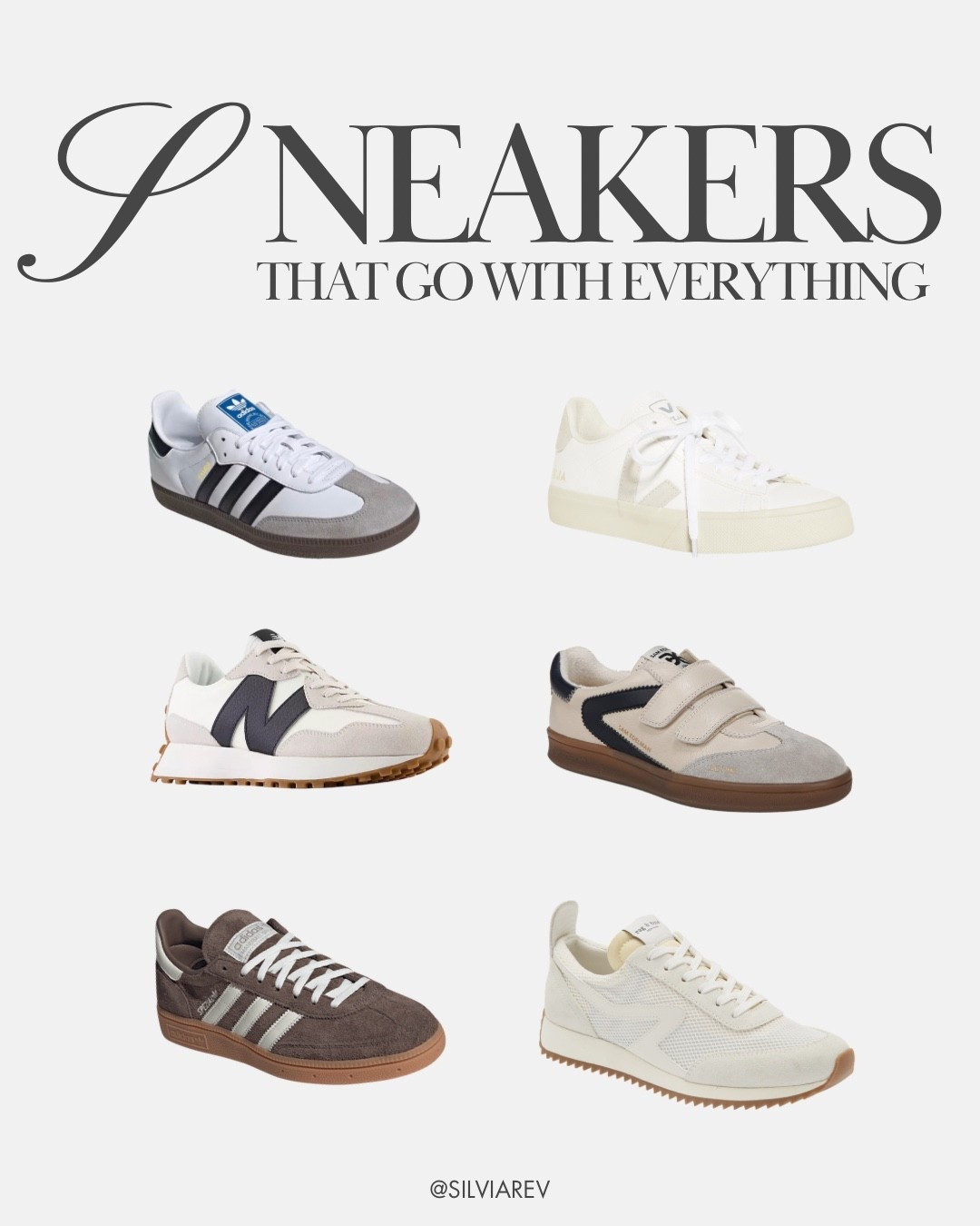 Rounding up my favorite sneakers that go with anything! I like to keep these handy when I don’t feel like wearing heels, loafers, or ballet flats to the office and want to be more comfortable. They get tons of compliments! 

#sneakers #trainers #sneakersthatgowitheverything #tennisshoes #everydaystyle #adidas #samedelman #newbalance #veja #casual #ootd #shoes #whattowear #active #casualshoes #athleisure #comfortableshoes 

#LTKootd #LTKActive #LTKWorkwear