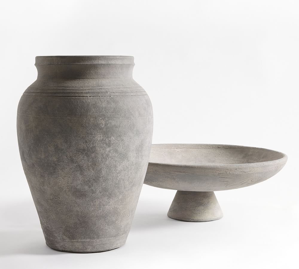 Artisan Handcrafted Ceramic Vase - Gray | Pottery Barn (US)