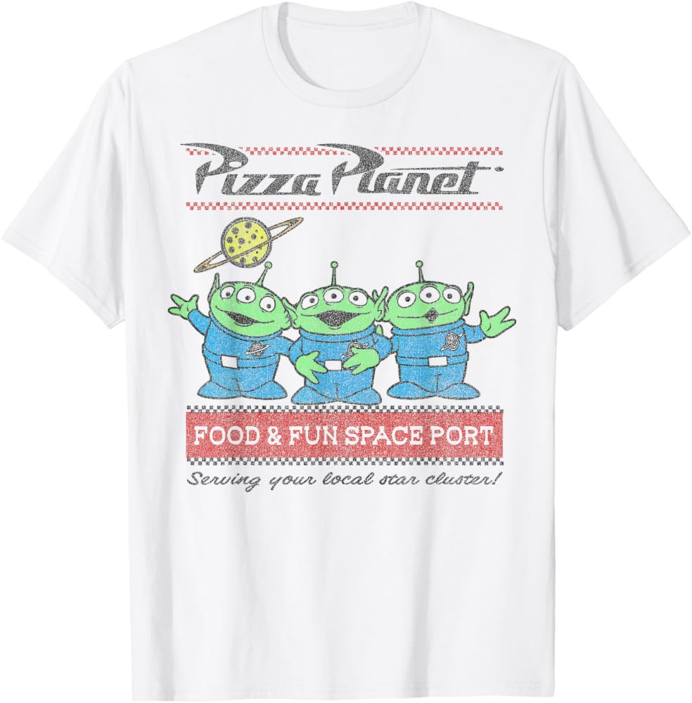 Disney Pixar Toy Story Pizza Planet Aliens T-Shirt | Amazon (US)