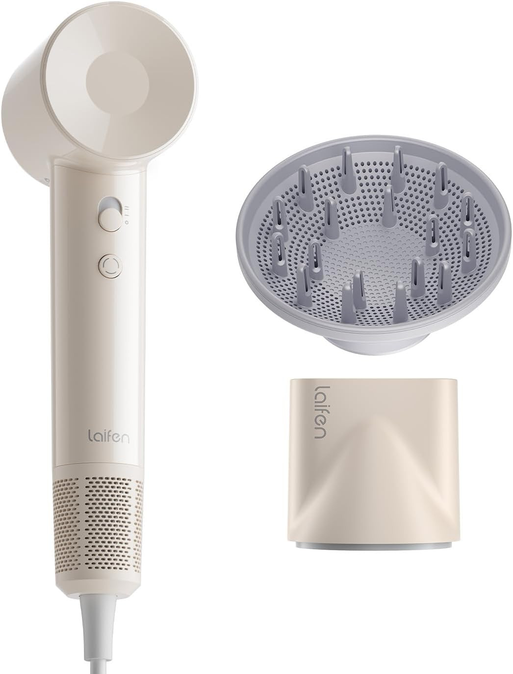 Laifen SE Lite High-Speed Ionic Hair Dryer with Diffuser, Milktea | Amazon (US)