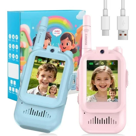 Video Walkie Talkies for Kids, Facetime Walkie Talkie,2 Pack,Walkie Talkies with Camera & Voice Changer,for Boys Girls Ages 3-12,for Kids Indoor Outdoor Camping, Christmas Birthday Gifts | Walmart (US)