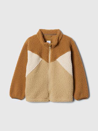 babyGap Sherpa Colorblock Jacket | Gap Factory