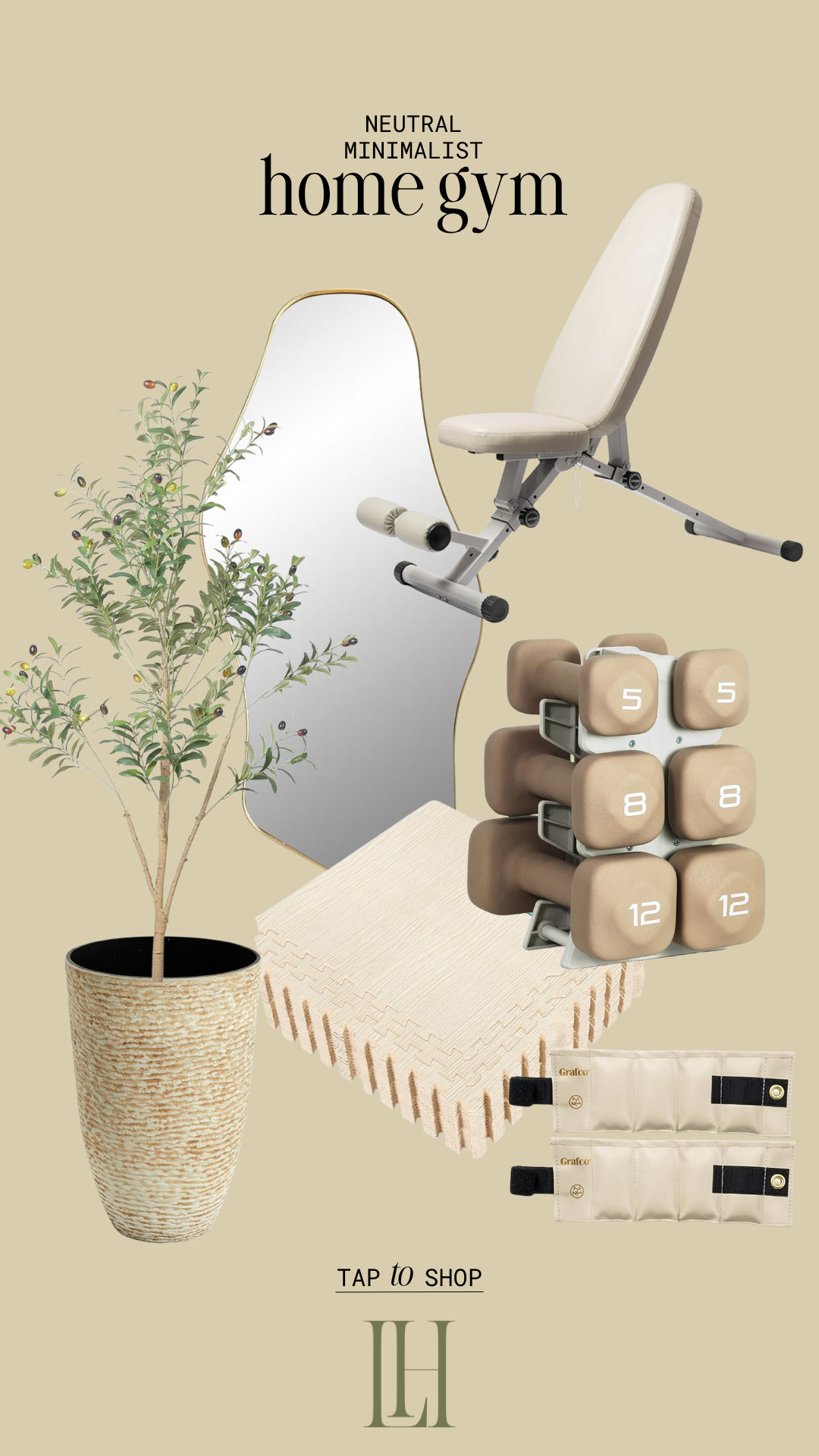 Neutral home gym finds ✨ 

 #LTKActive #LTKHome #LTKSaleAlert