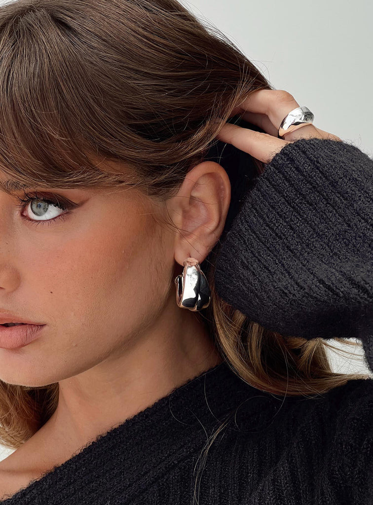 Zaveri Earrings Silver | Princess Polly AU