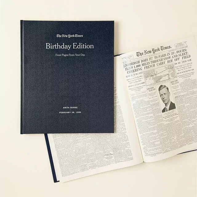 New York Times Custom Birthday Book | UncommonGoods
