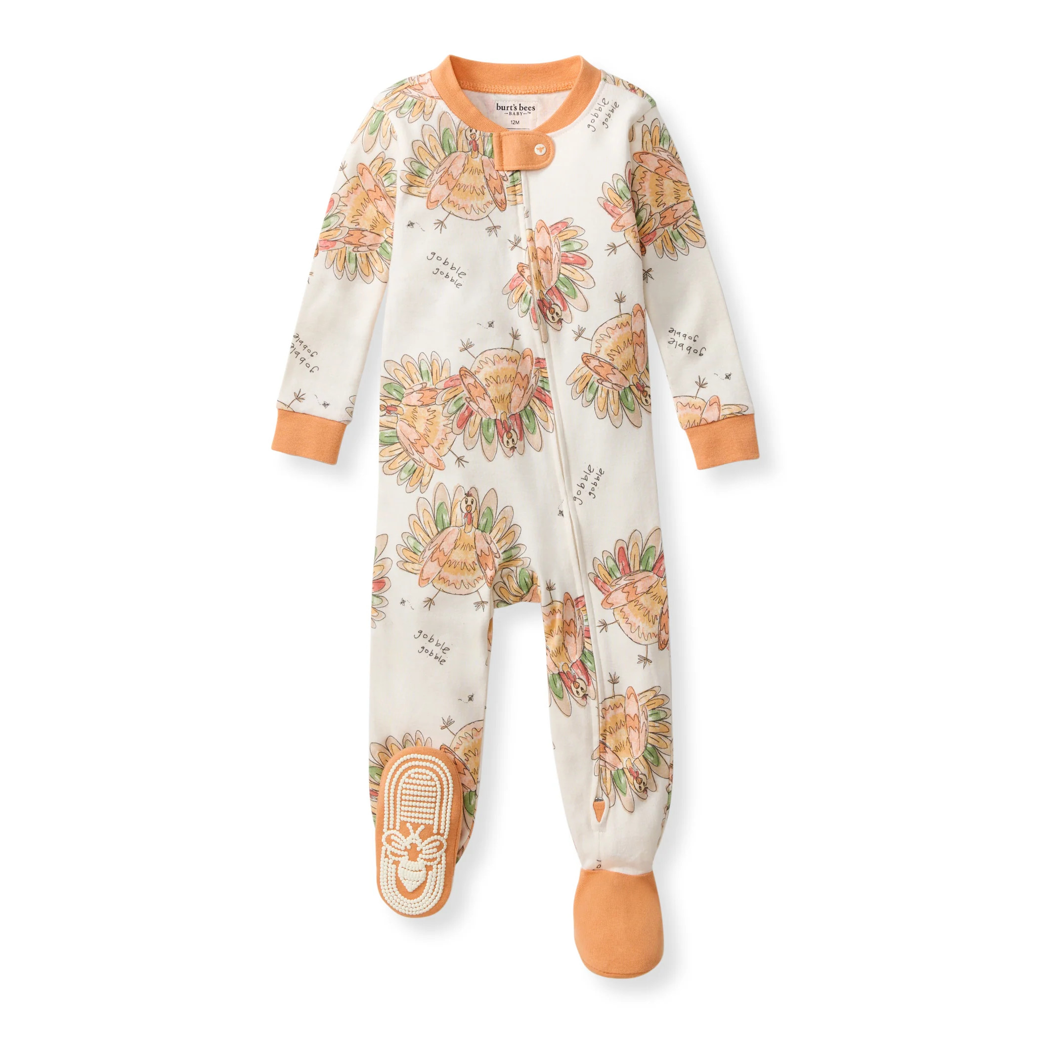 Vivid Turkey Organic Cotton Sleeper | Burts Bees Baby