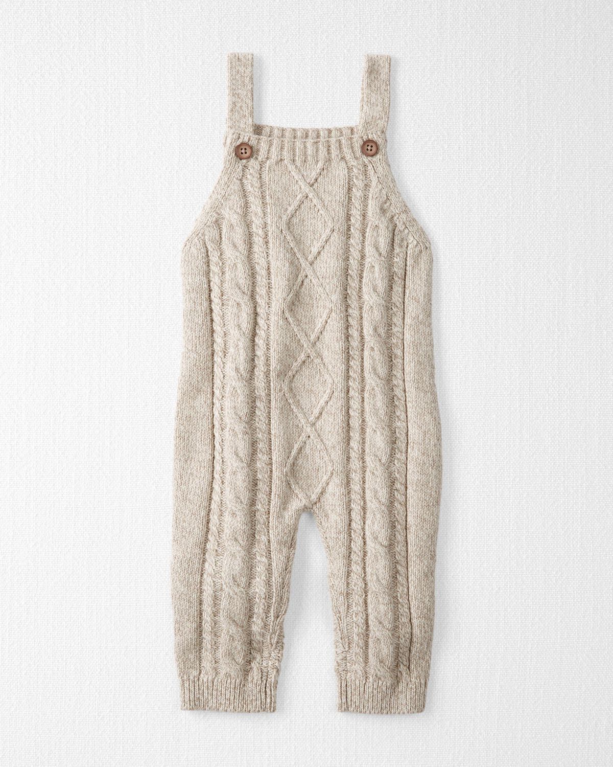 Baby Organic Cotton Cable Knit Overalls - Little Planet | Carter's | Carter's Inc