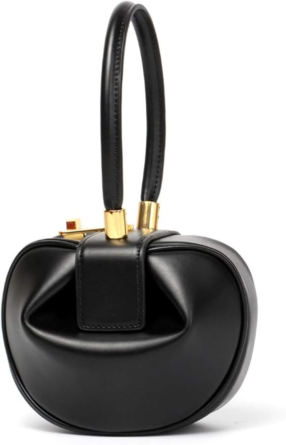 Fashion Designer Women's Genuine Leather Top Handle Handbag Evening Bag Party Prom Wedding Purse | Amazon (US)