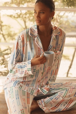 The LyreBird ModaLuxe Long-Sleeve Pajama Shirt | Anthropologie (US)