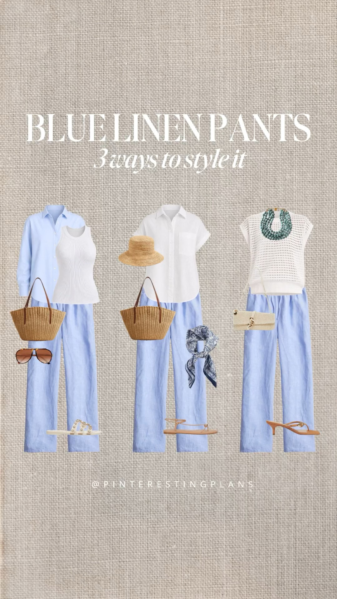 3 ways to style blue linen pants for summer!

pinterestingplans.com/summer-capsule-wardrobe

#LTKootd #LTKTravel #LTKSeasonal