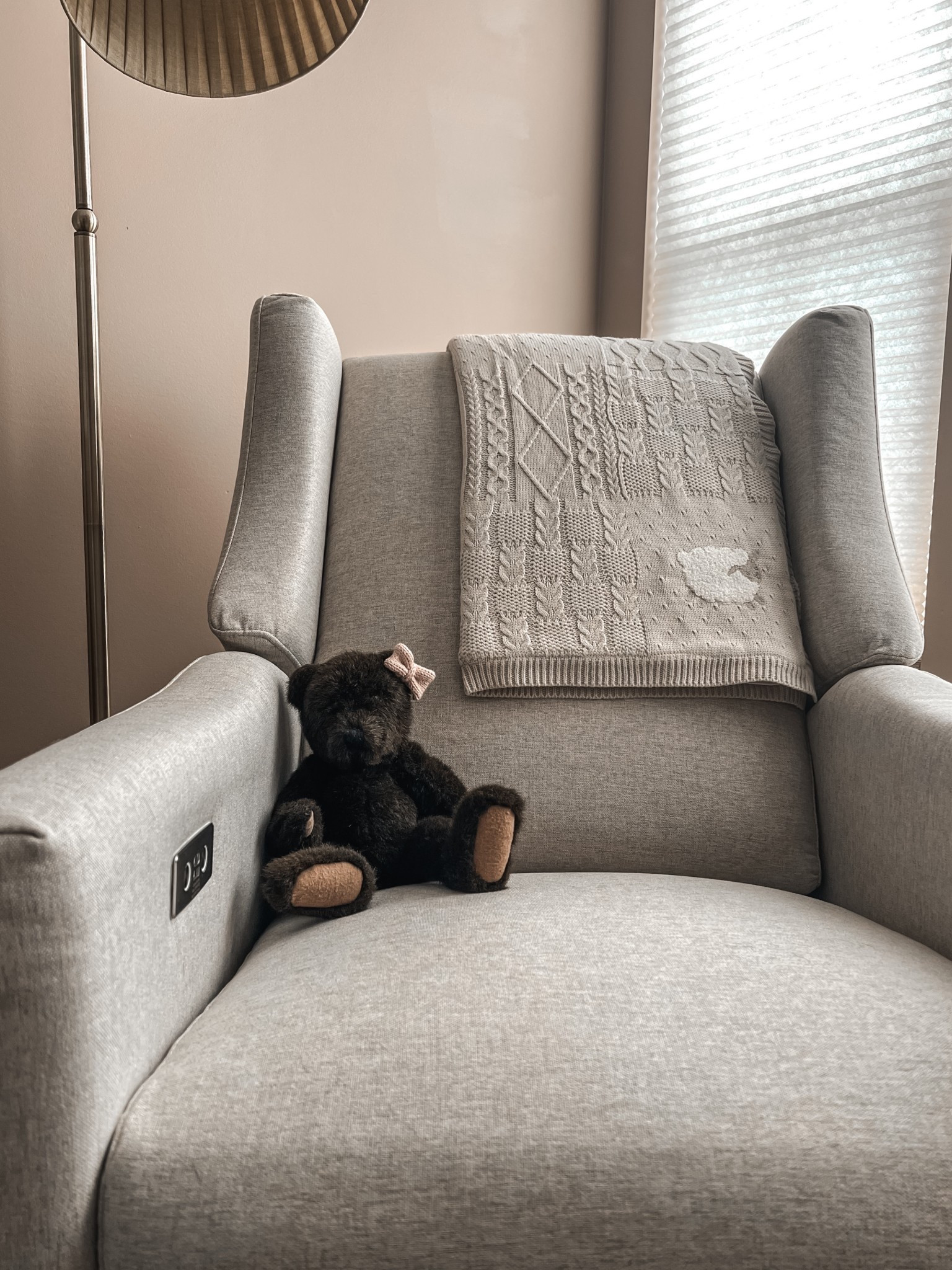 Our nursery chair does it all — it glides, swivels, AND reclines! It’s made of a performance material to make spills easy to clean & it also has a USB port to charge all the things during those late night feedings.

Nursery | Baby Essentials

#LTKHome #LTKBaby #LTKmomlife