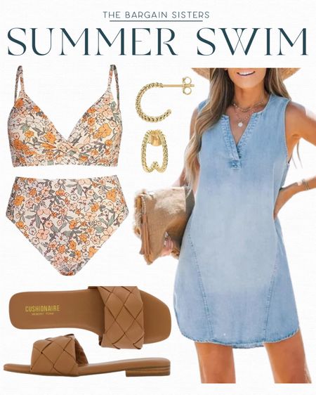 I’m all for a swim outfit that I can wear running errands on my way to the pool or beach. I love this denim dress that can double as a cover.

#walmartpartner #walmartfashion @walmart

#LTKSeasonal #LTKswim #LTKfindsunder50
