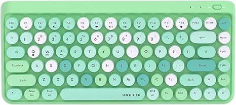 UBOTIE Portable Bluetooth Colorful Computer Keyboards, Wireless Mini Compact Retro Typewriter Fle... | Amazon (US)
