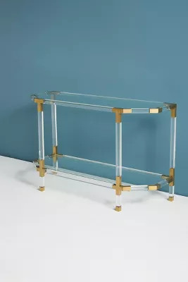 Oscarine Lucite Console | Anthropologie (US)