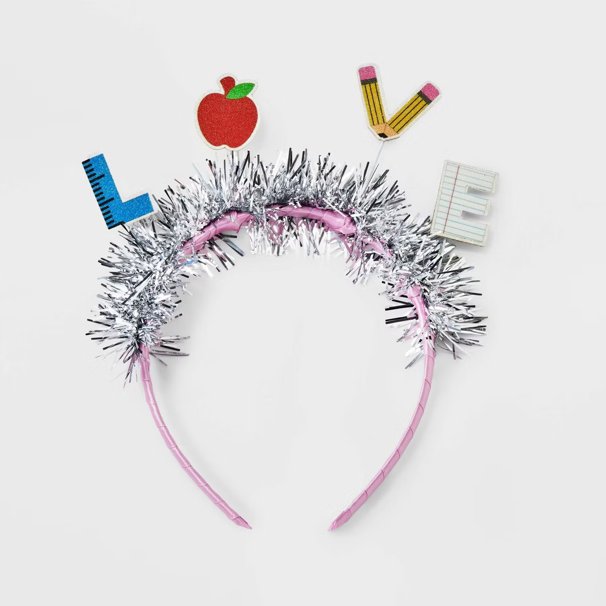 Back to School Love Icon Tinsel Headband | Target