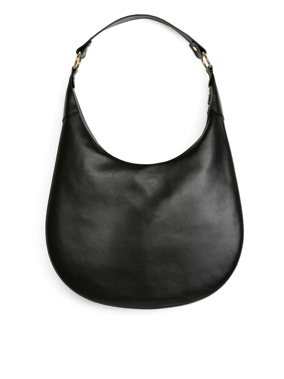 Curved Leather Bag | ARKET (US&UK)