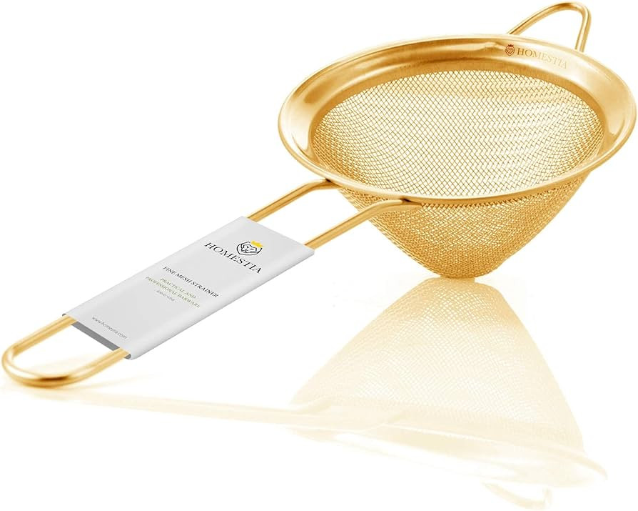 Homestia Fine Mesh Strainer for Kitchen, 304 Stainless Steel Sieve Sifters Cocktail Strainer for ... | Amazon (US)