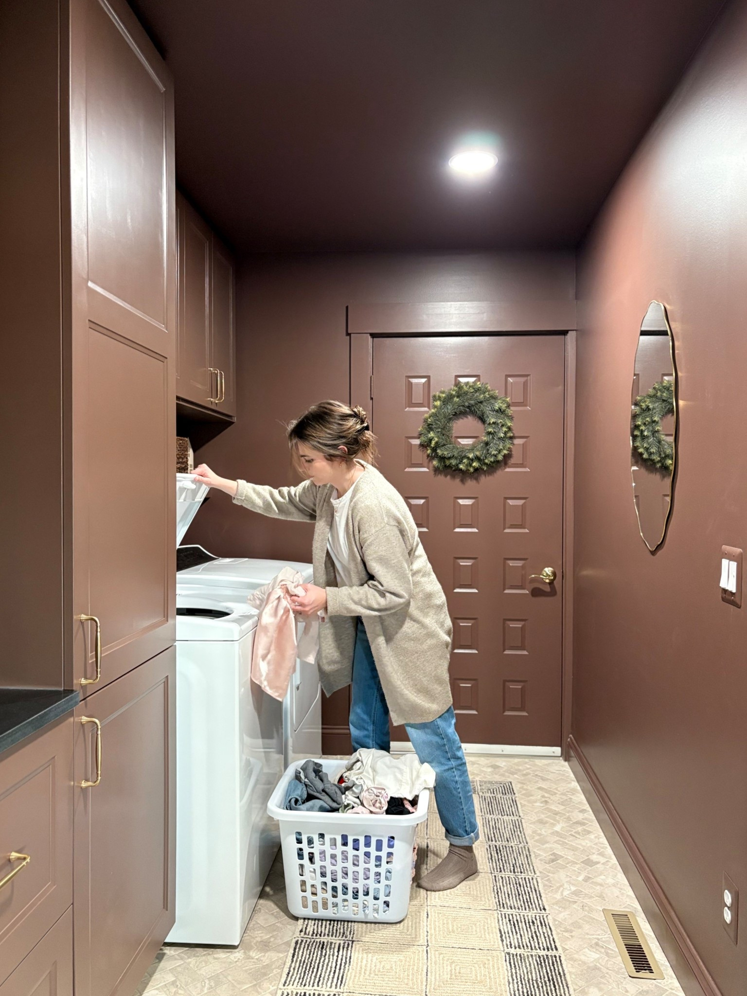 I’m gearing up to share more of our laundry room remodel and couldn’t help but throw a real life shot in here. What would a #laundryroom reno be without the reality of endless #laundry?

#MomLife am I right? 

#LTKhome #LTKfamily