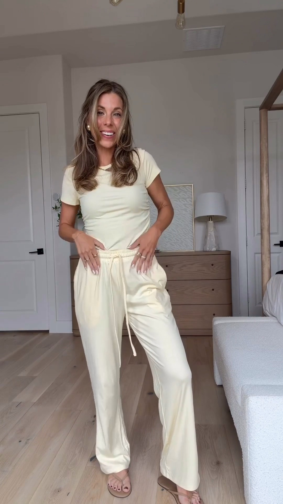 Amazon deals!

The cutest butter yellow Amazon set that I have in so many styles! The material is so soft and stretchy and I just love these matching sets for around the house and I even wear them out too! Wearing size small

#LTKootd #LTKgrwm #LTKmomlife