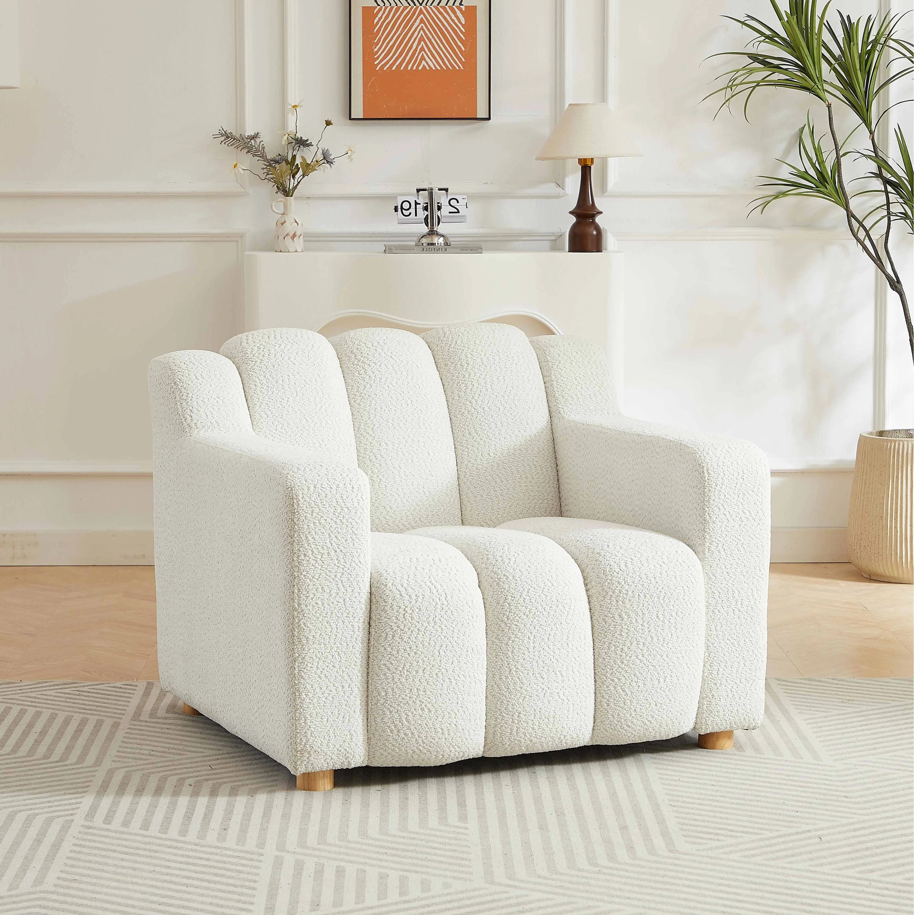 Edirne 40”W Oversized Modern Tufted Accent Chair | Wayfair North America
