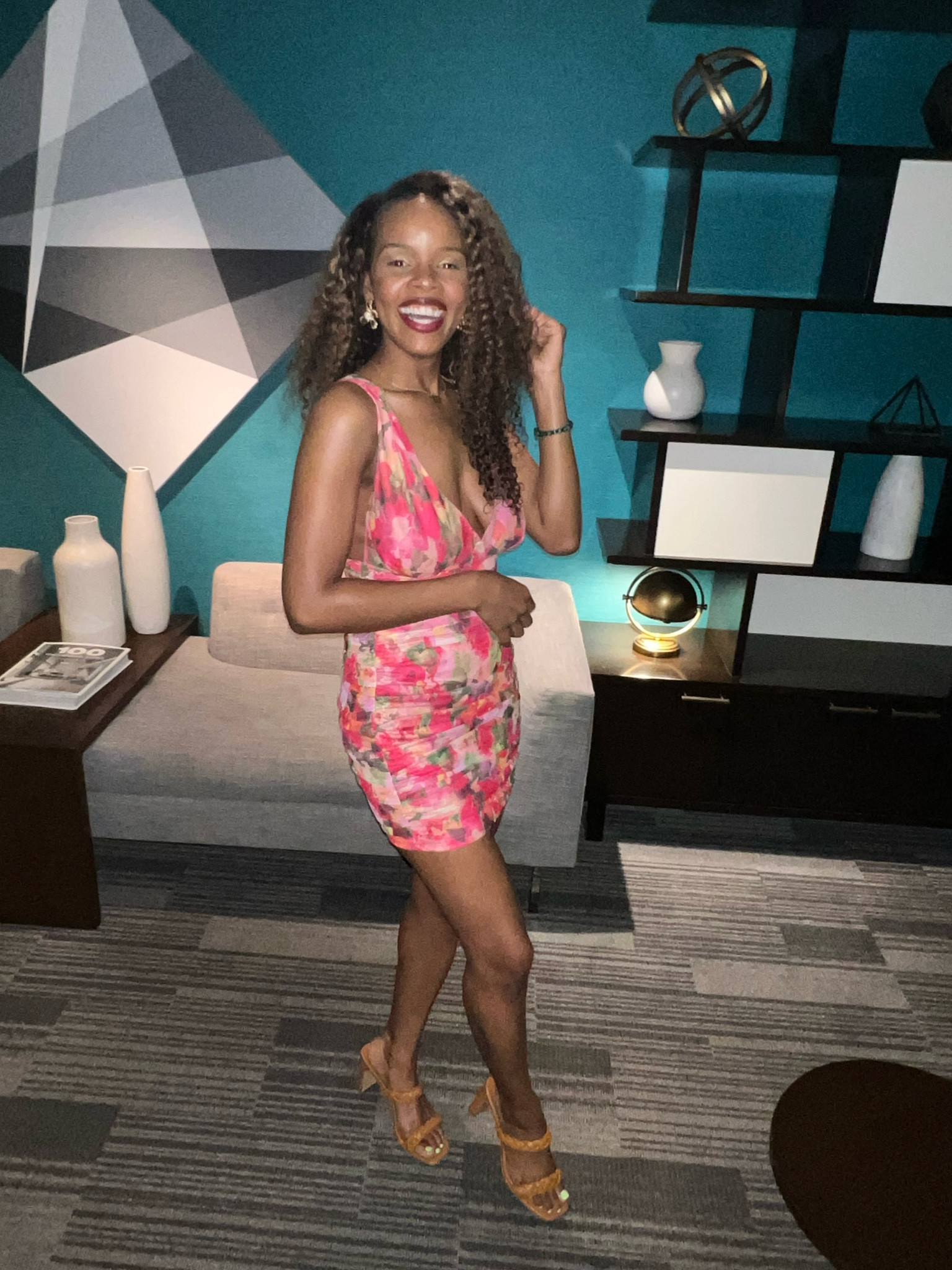 This pink floral dress was such a vibe for girls night out 💓

#LTKparties #LTKshoecrush #LTKstyletip