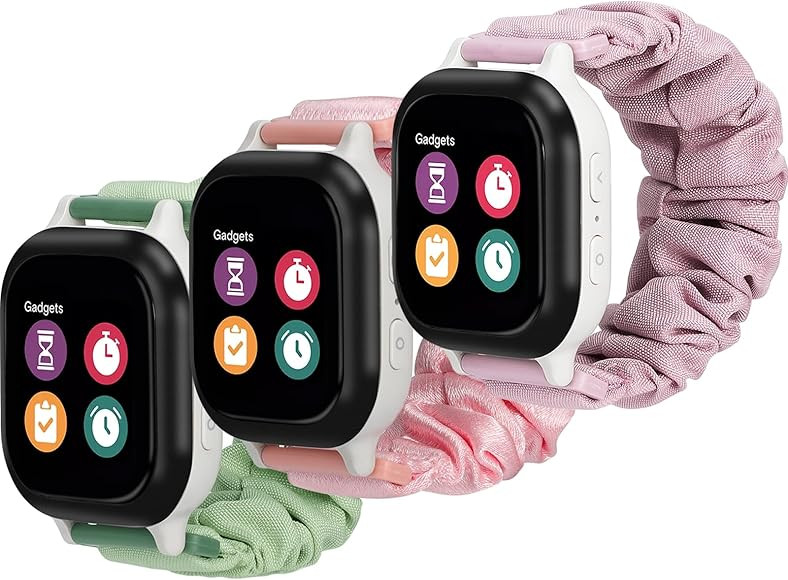 [3 Pack] Scrunchie Band Compatible with Gizmo Watch 3 2 1/Gabb Watch 3 2 1/SyncUP Kids Watch Band fo | Amazon (US)