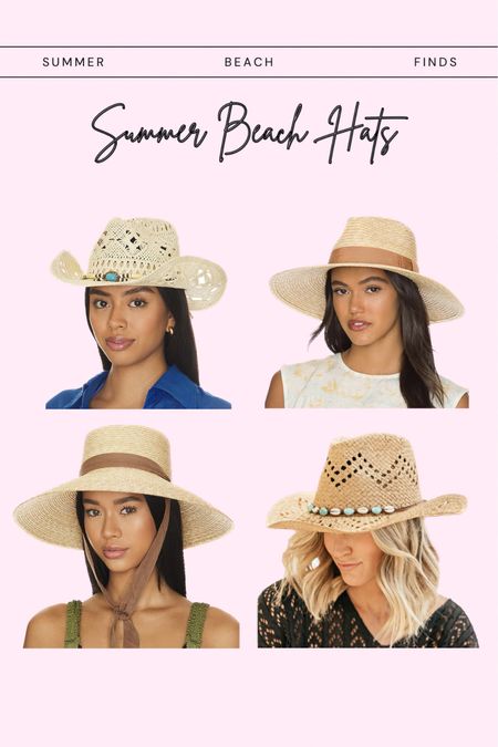 Summer beach hats / cowboy hat / pool hat / wide brim hat / sun hat 

#LTKswim #LTKtravel #LTKfamily
