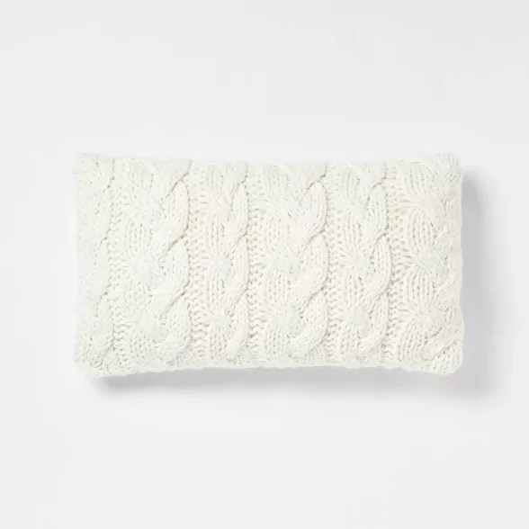 Chunky Cable Knit Throw Pillow - Threshold™ | Target