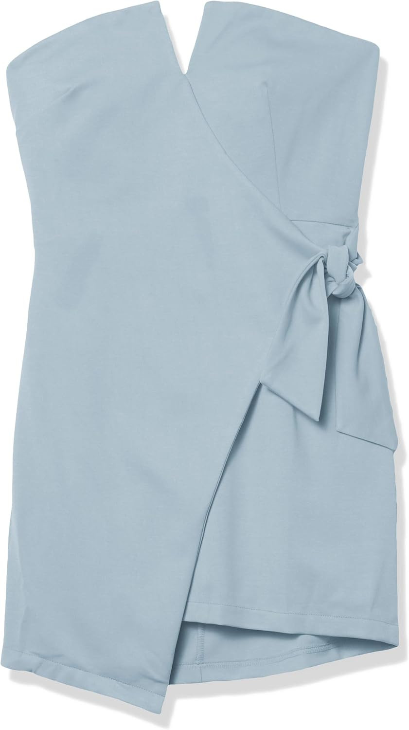 4SI3NNA Women's Raiza Surplice V-Neck Strapless Faux Wrap Mini Dress | Amazon (US)