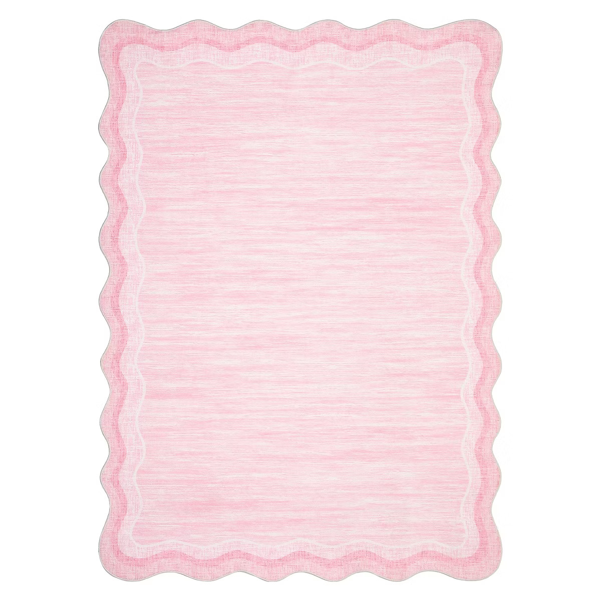 9'x12' Washable Scalloped Rugs for Living Room Bedroom, Modern Solid Non Slip Home Decor Rugs for... | Target