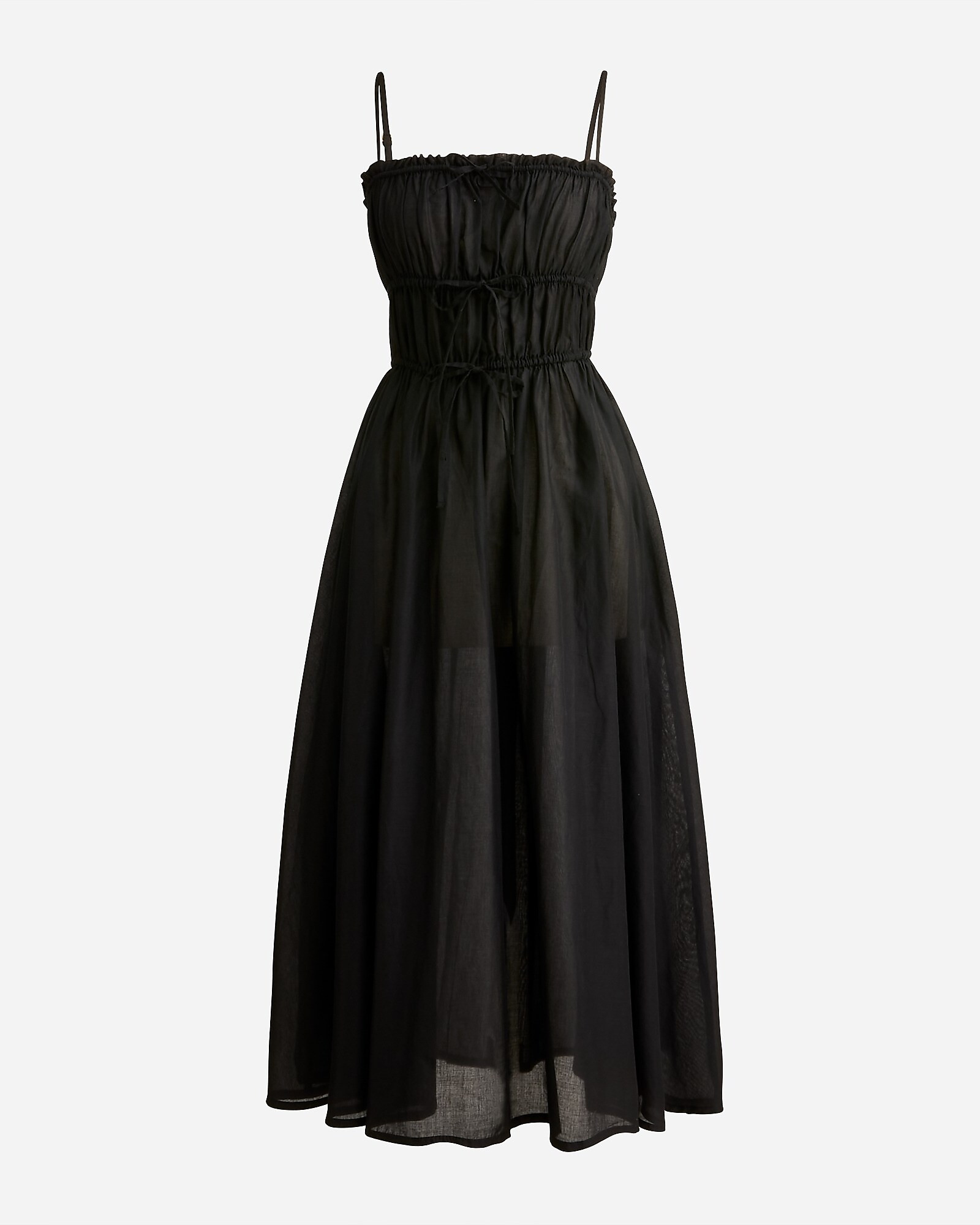 Tie-front voile cover-up midi dress | J. Crew US