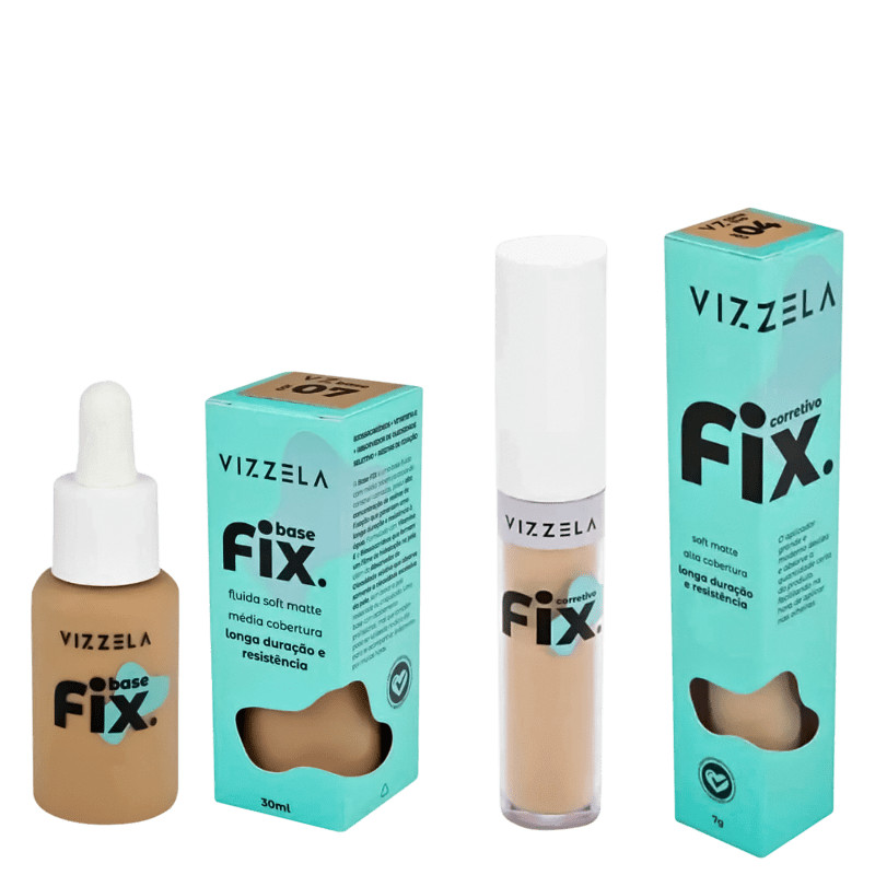 Base e Corretivo Combo
            
                 - Vizzela fix cor 2 | Beleza Na Web (BR)