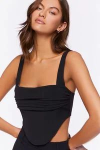 Ruched Corset Crop Top | Forever 21 (US)