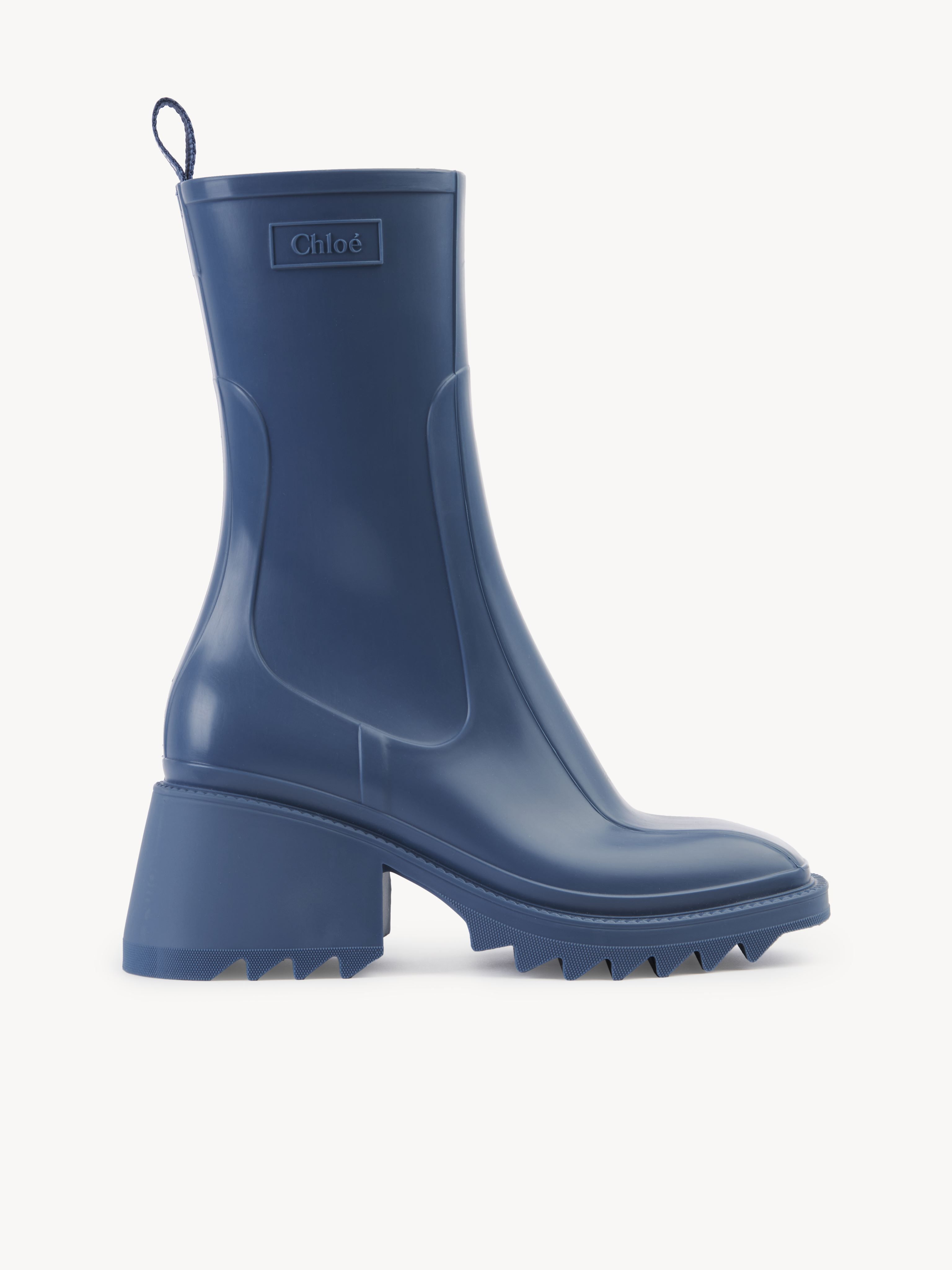 CHLOÉ Betty rain boot Blue Size 7 100% Thermoplastic polyurethane | Chloe US