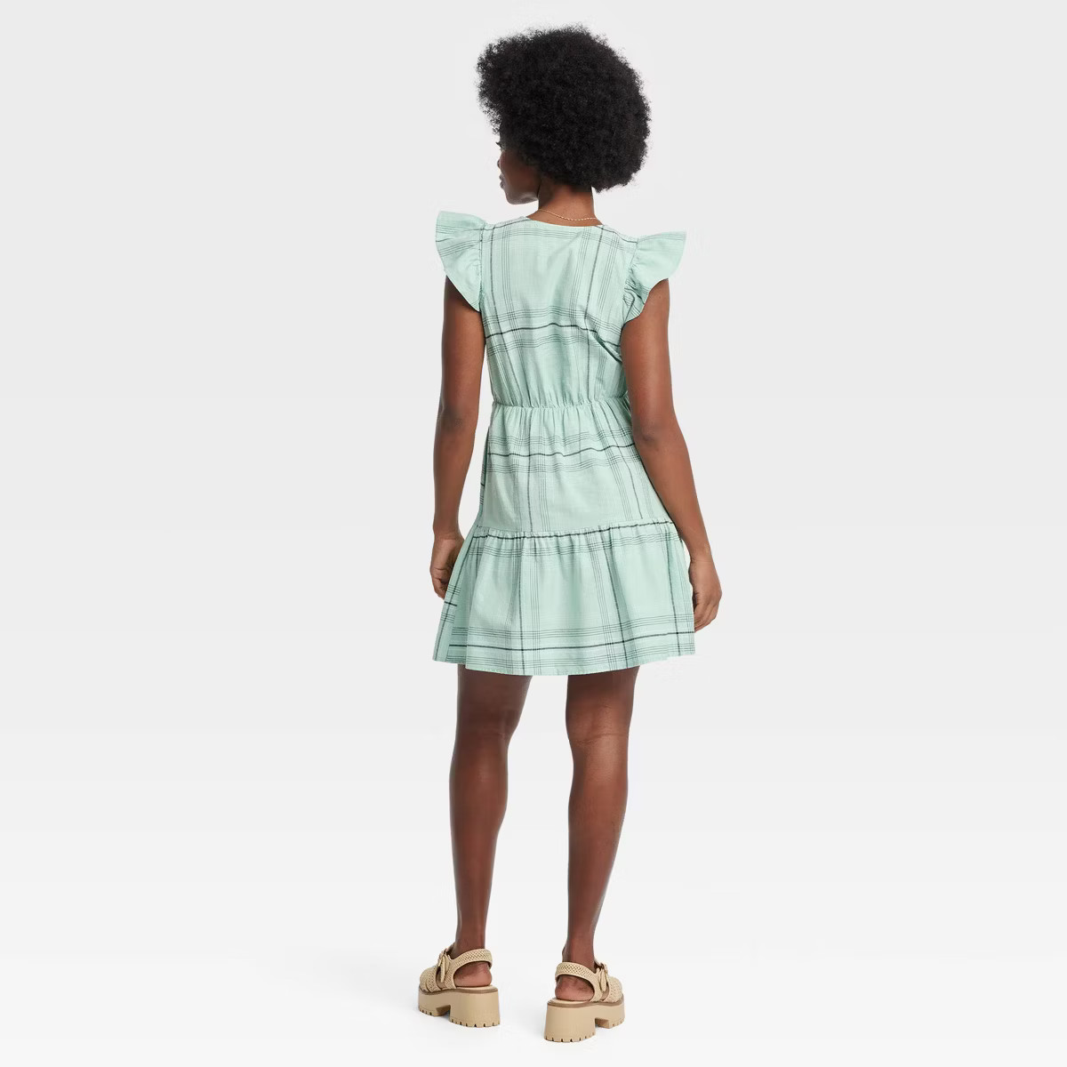 Women's Flutter Short Sleeve Mini Skater Dress - Universal Thread™ | Target