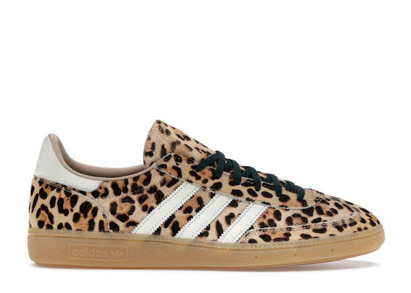 Adidas Handball Spezial Leopard (Women's) Sneakers in Magic Beige/Ivory/Aurora Ivy | StockX