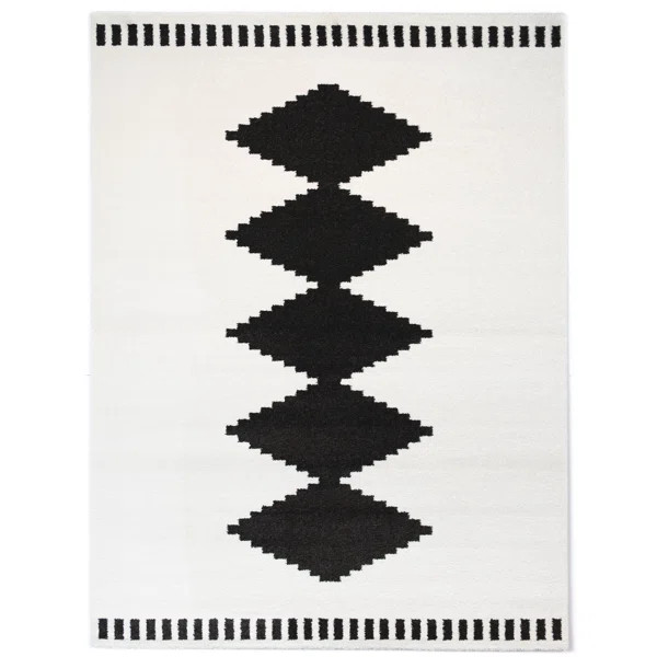Elle Geometric Cream Area Rug | Wayfair North America
