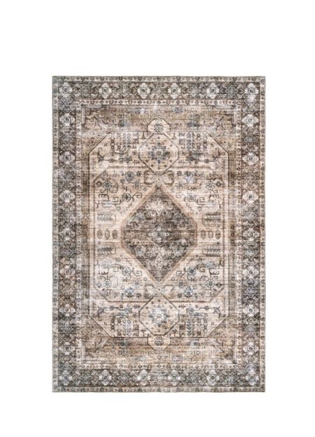 **SALE** 
nULOOM Devin Machine Washable Vintage Medallion Area Rug Color Light Brown Size 8' x 10'

#LTKhome #LTKsalealert #LTKstyletip