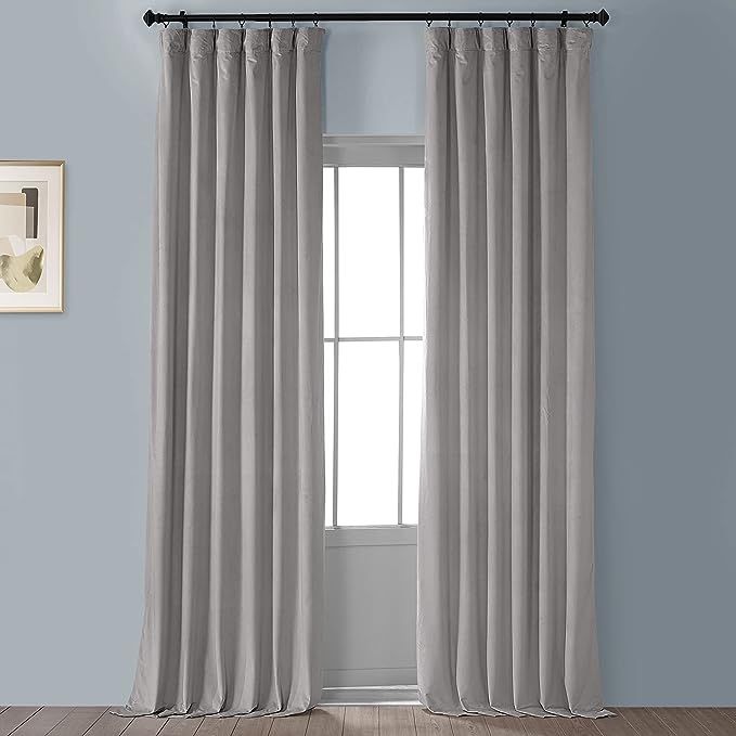 HPD Half Price Drapes VPYC-P Plush Velvet Curtains for Bedroom 50 X 96 (1 Panel), VPYC-179759-96,... | Amazon (US)