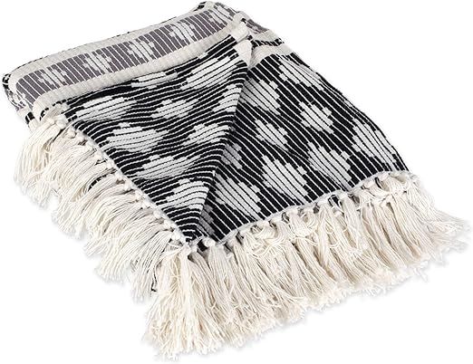 DII Classic Colby Southwest Cotton Handwoven Stripe Blanket Throw with Fringe for Chair, Couch Pi... | Amazon (US)