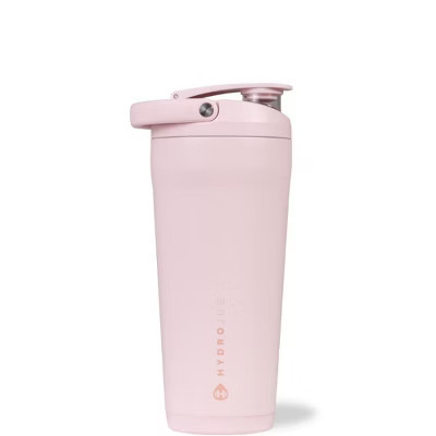 HydroJug Insulated Shaker 24oz – Stainless Steel Shaker Bottle with Silent Mixing Grate, Leakproof Flip Up Lid - Pink Sand | Target