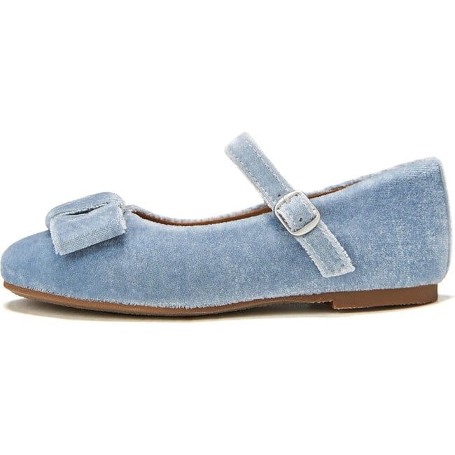 Ellen Velvet Mary Janes, Blue | Maisonette