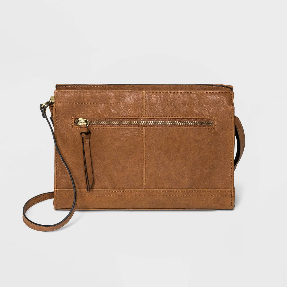 Bueno Zip Closure Convertible Clutch - Tan | Target