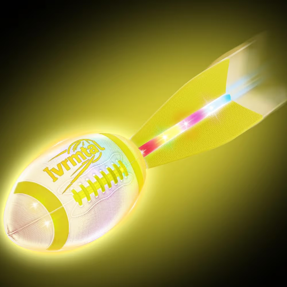 Foam Glow in The Dark Football, LED Light Up Football, Color-Changing Sports Outdoor Toys for Kid... | Amazon (US)