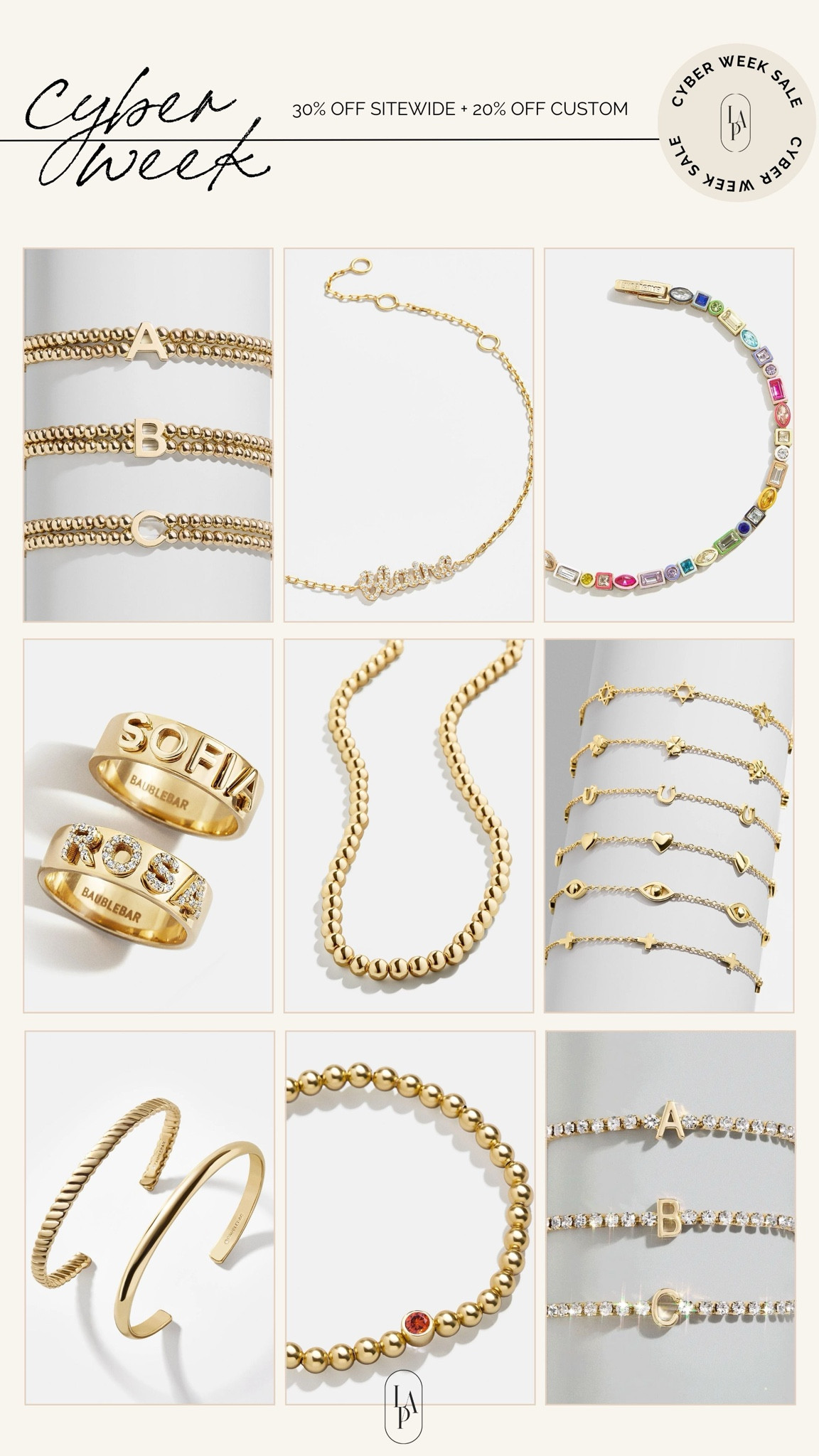 30% off everything and 20% off custom 

#LTKSaleAlert #LTKCyberWeek