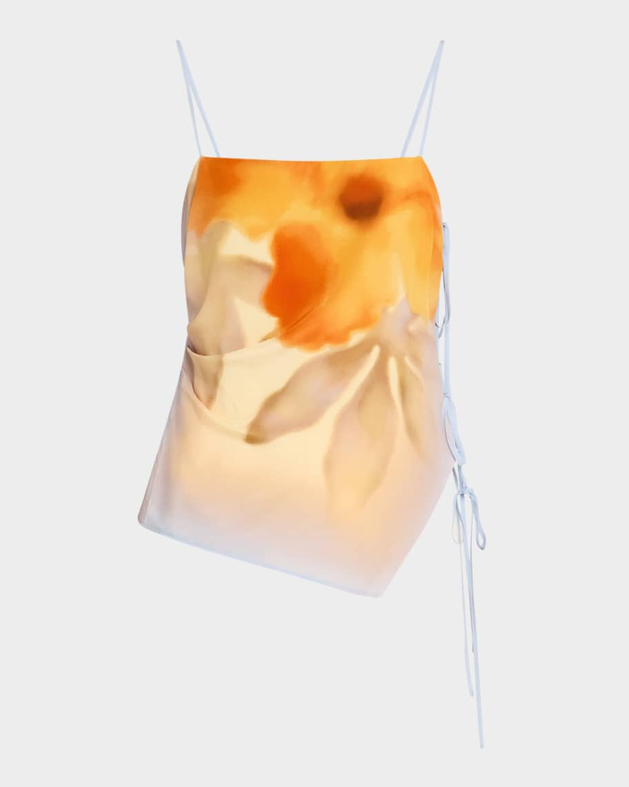 SIR Serene Floral Side-Tie Cami | Neiman Marcus