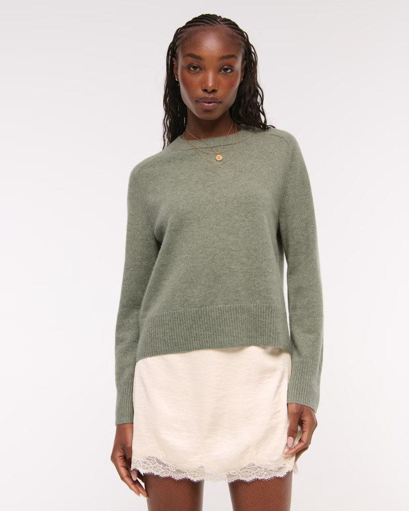 The A&F Madeline Cashmere Crew Sweater | Abercrombie & Fitch (US)