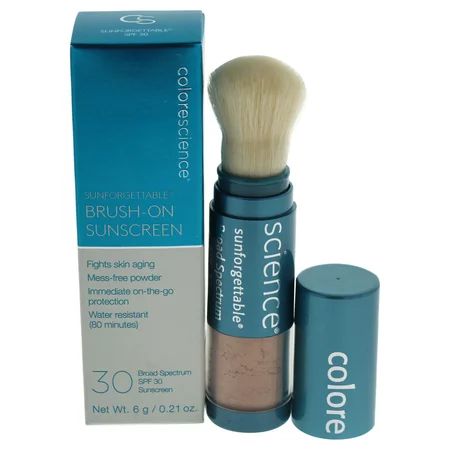 Colorescience Sunforgettable Brush-On Sunscreen SPF 30 - Medium - 0.21 oz | Walmart (US)