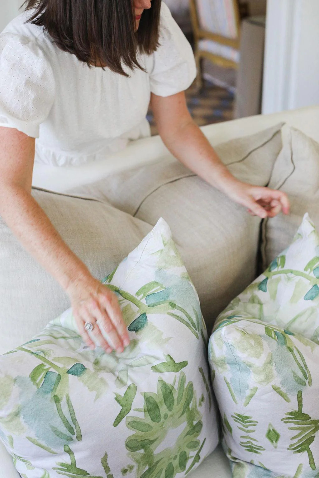 Wildflowers I 24" x 24" Decorative Throw Pillow | Truett Designs