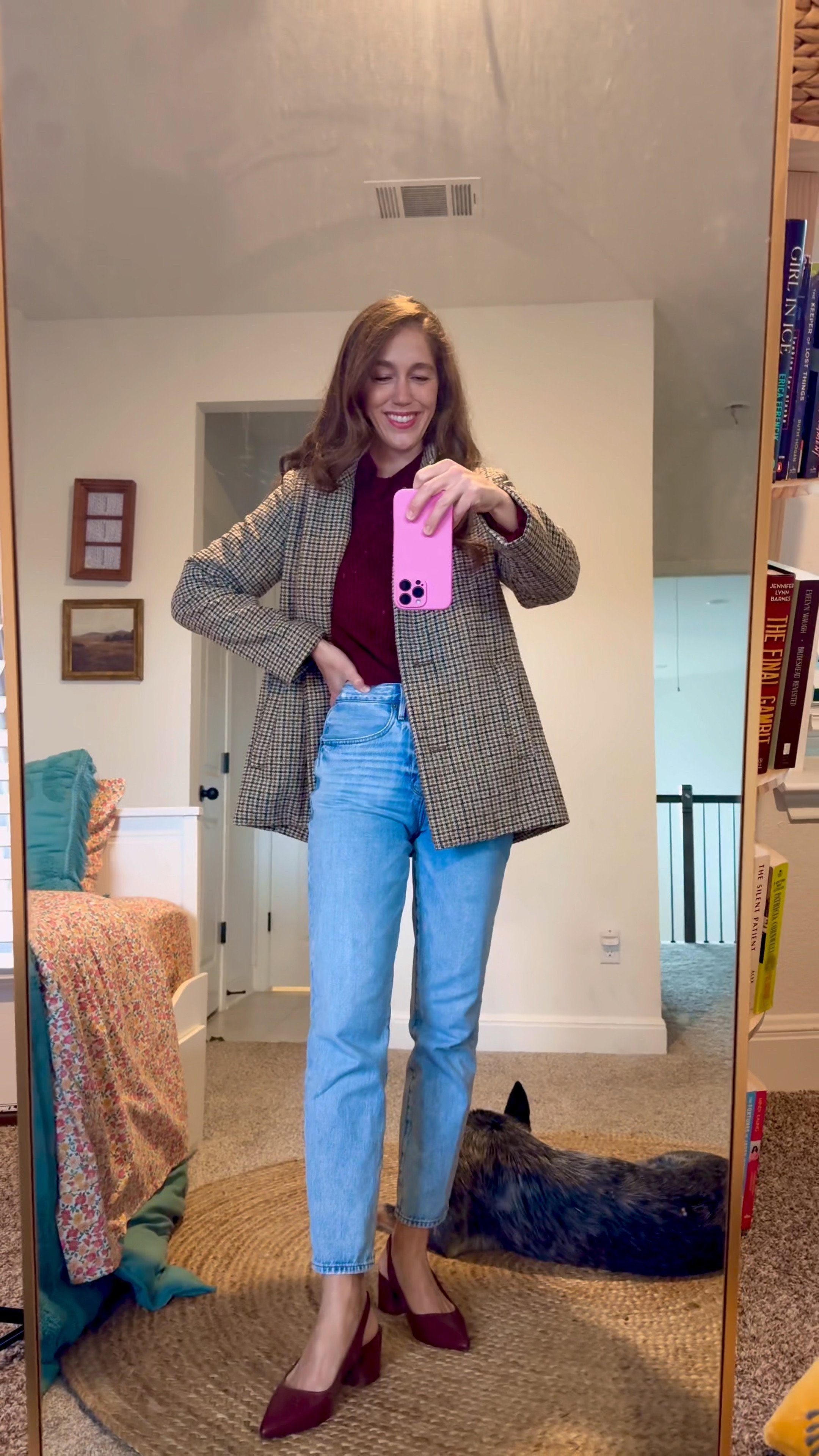 Eating my words, after I ordered these slingback shoes to try I LOVE them okay so sue me. Just please for the love of God don’t look at my heels. 

Sweater and shoes: @amazon
Jacket: @oldnavy
Denim: @frame
Earrings: @madewell 

#LTKHoliday #LTKFindsUnder100 #LTKStyleTip